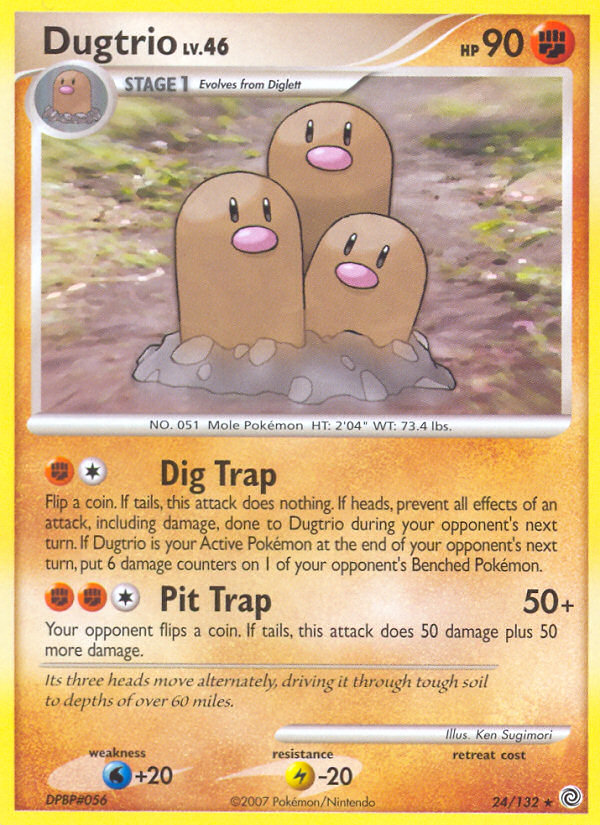 Dugtrio (24/132) - Secret Wonders Pokémon Card