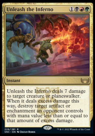 Unleash the Inferno (Streets of New Capenna) Trading Card