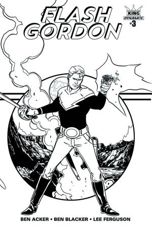 King: Flash Gordon #3 (25 Copy Laming B&amp;w Cover)