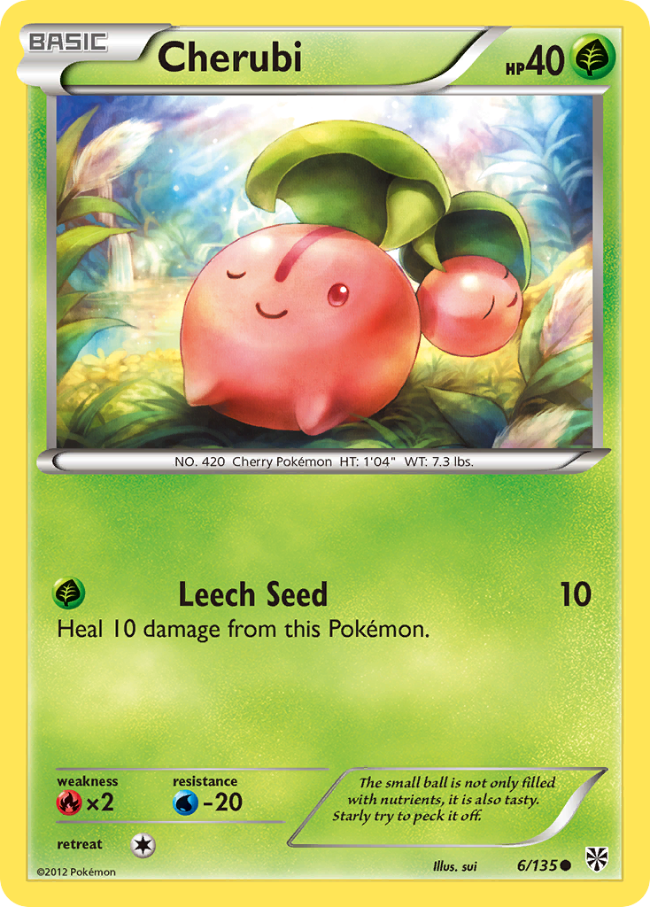 Cherubi (6/135) - Plasma Storm Pokémon Card