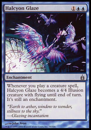 Halcyon Glaze (Ravnica: City of Guilds) Trading Card