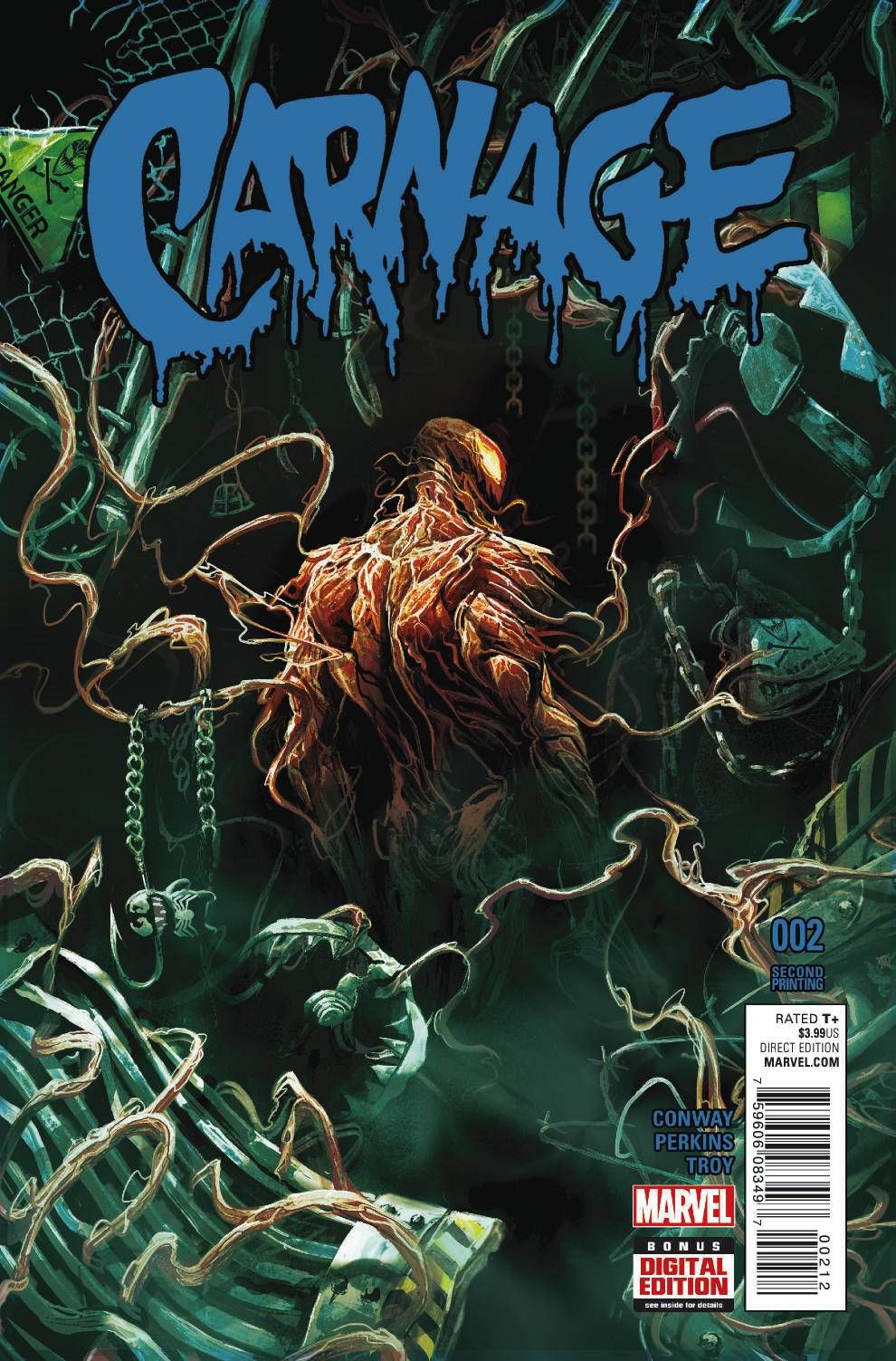 2016 1ST PRINT CARNAGE NM CONWAY PERKINS TROY #1 