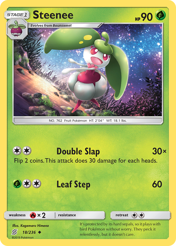 Steenee (18/236) - Unified Minds Pokémon Card