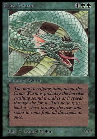 Craw Wurm (Alpha) Trading Card