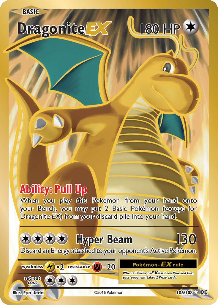 Dragonite EX (106/108) - Evolutions Pokémon Card