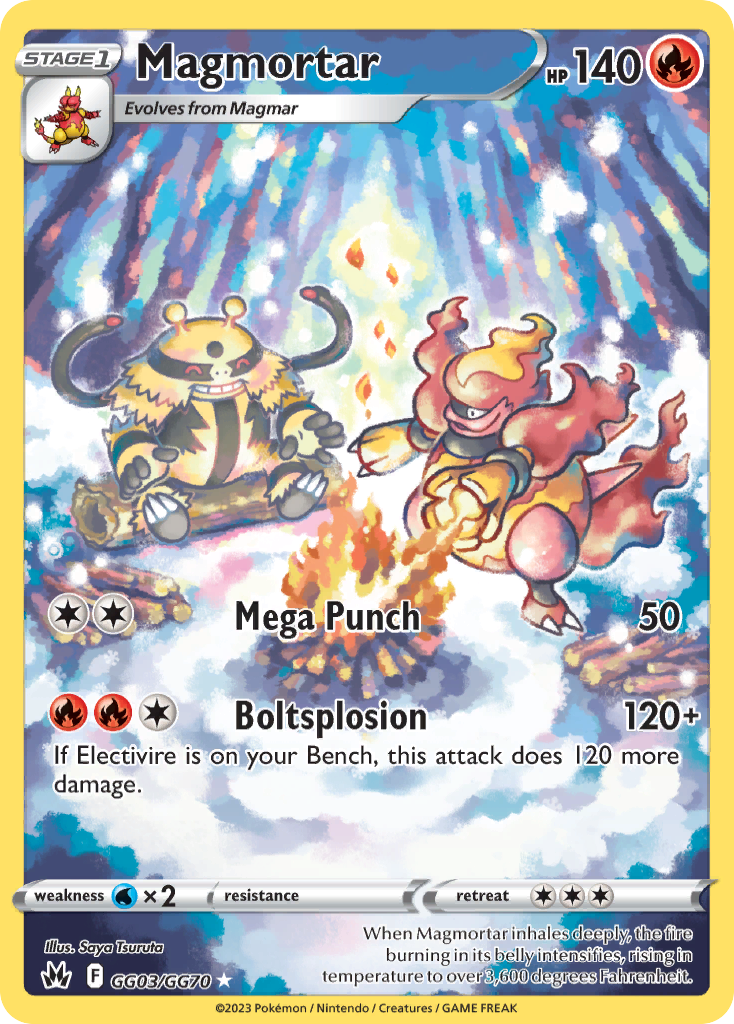 Magmortar (GG03) - Crown Zenith Galarian Gallery Pokémon Card