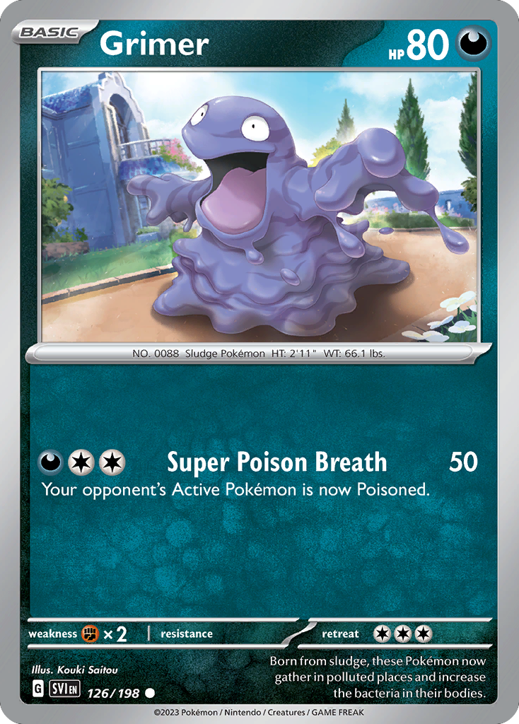 Grimer (126/198) - Scarlet & Violet Pokémon Card