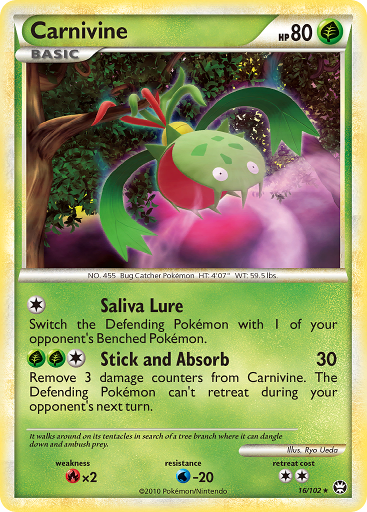 Carnivine (16/102) - HS—Triumphant Pokémon Card