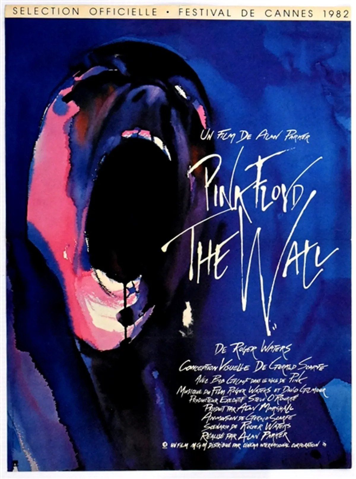 Pink Floyd "The Wall" Cannes Film Festival Promotional 1982 Concert Poster
