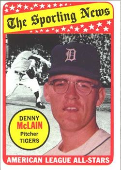 Denny McLain 1969 Topps #433 Sports Card