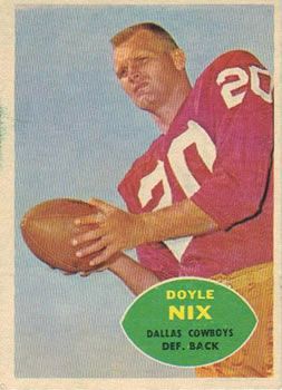Doyle Nix 1960 Topps #39 Sports Card