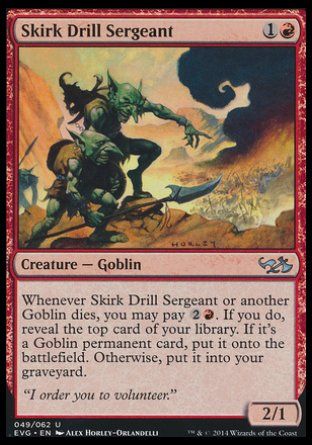 Skirk Drill Sergeant (Duel Decks : Anthology) Trading Card