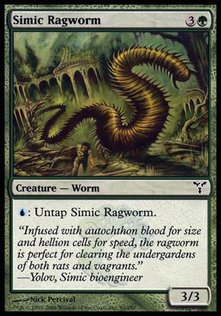 Simic Ragworm (Dissension) Trading Card