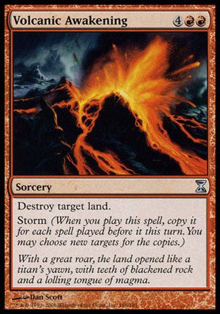 Volcanic Awakening (Time Spiral) Trading Card