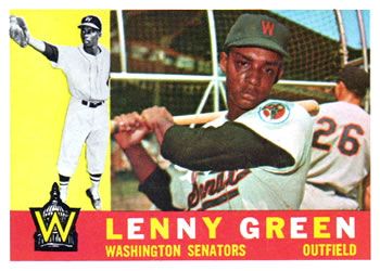 Lenny Green 1960 Topps #99 Sports Card