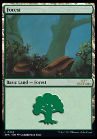 Forest (Mushrooms)  (Magic 30th Anniversary Edition) Trading Card