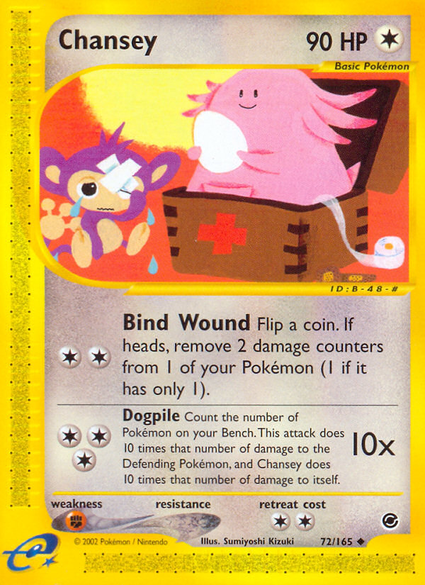 Chansey (72/165) - Expedition Base Set Pokémon Card