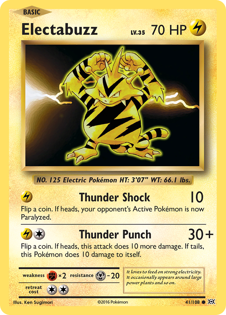 Electabuzz (41/108) - Evolutions Pokémon Card