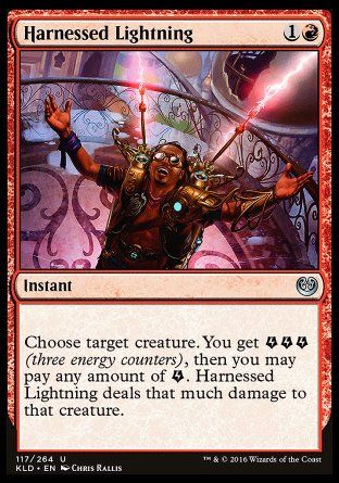 Harnessed Lightning (Kaladesh) Trading Card