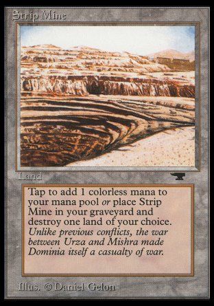 Strip Mine (Uneven) (Antiquities) Trading Card