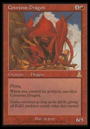 Covetous Dragon (Urza's Destiny) Trading Card