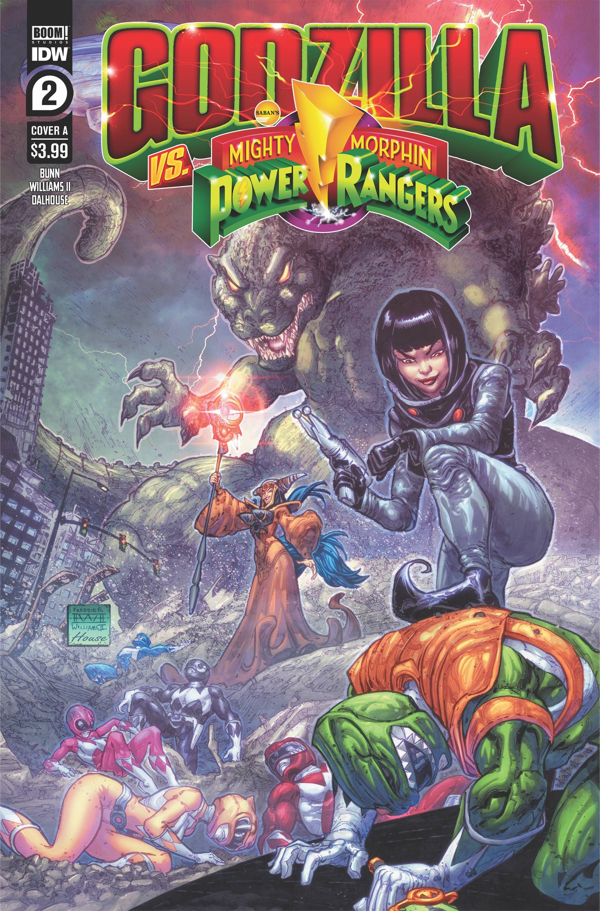 Godzilla Vs. Mighty Morphin Power Rangers #2 Comic