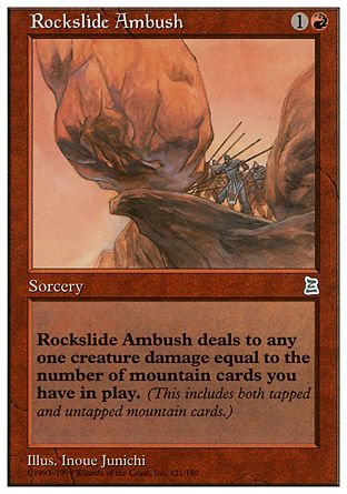 Rockslide Ambush (Portal Three Kingdoms) Trading Card