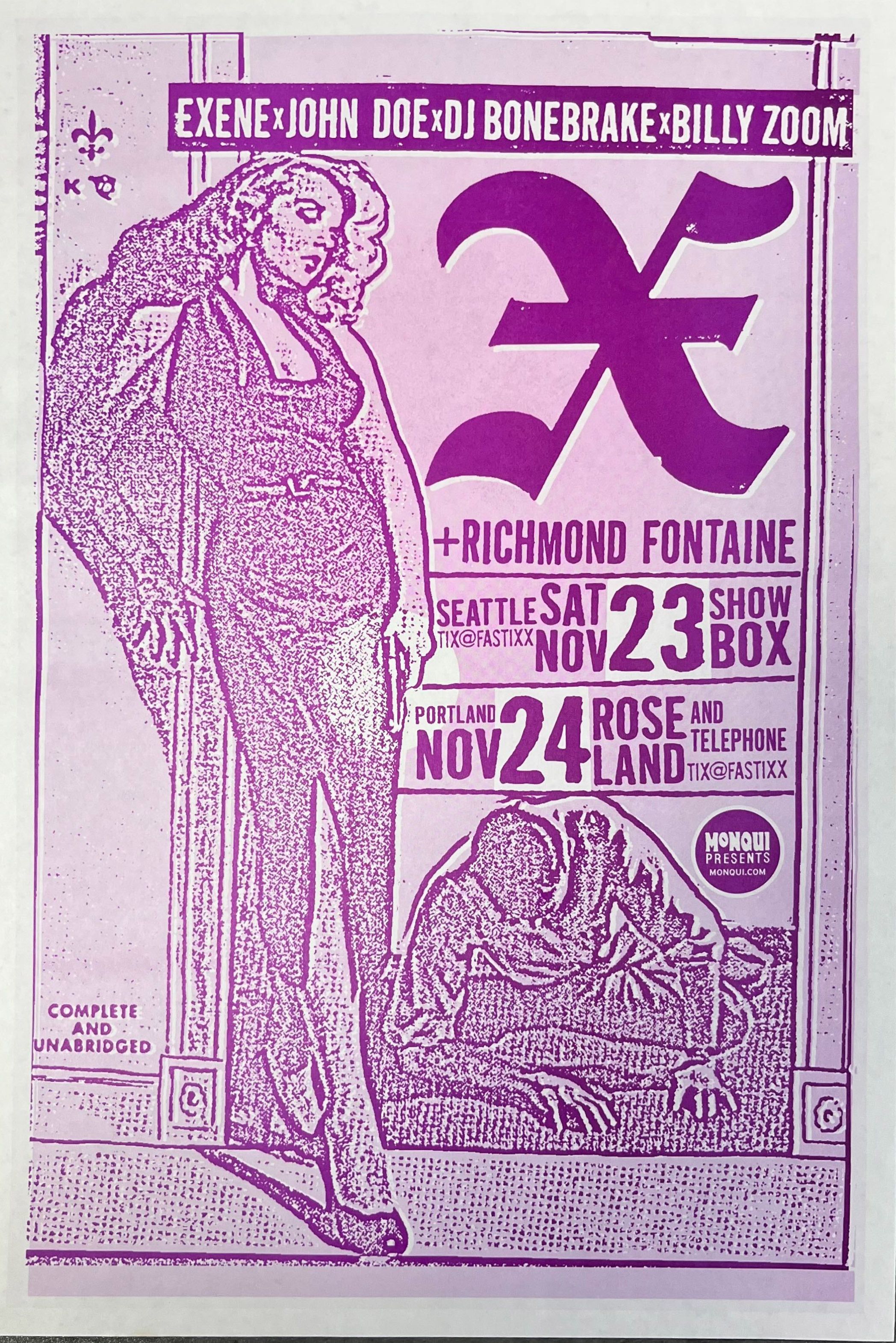 MXP-140.40 X Showbox & Roseland Theater 2002 Concert Poster