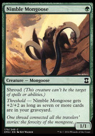 Nimble Mongoose (Eternal Masters) Trading Card