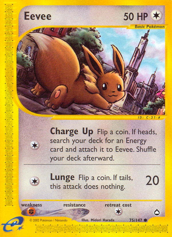 Eevee (75/147) - Aquapolis Pokémon Card