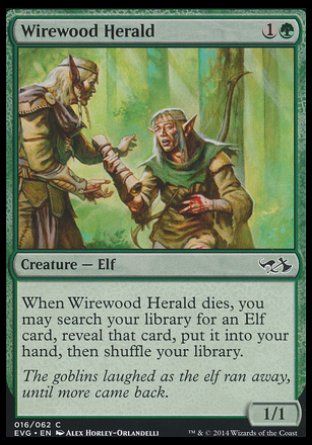 Wirewood Herald (Duel Decks : Anthology) Trading Card