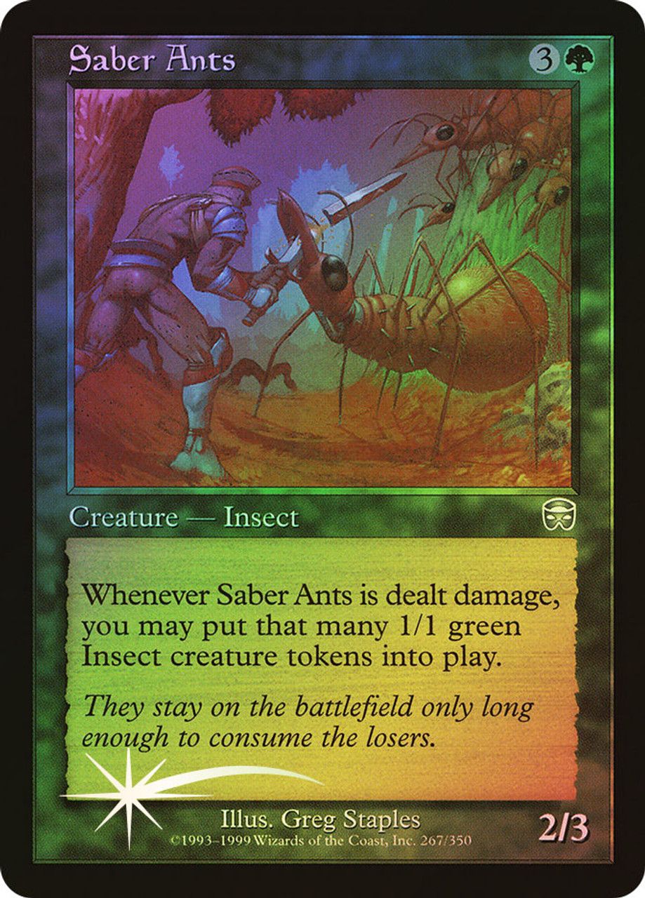 Saber Ants (Mercadian Masques - Foil) Trading Card