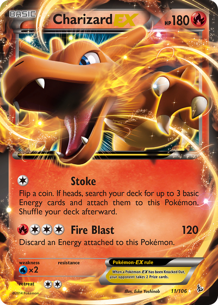 Charizard EX (11/106) - Flashfire Pokémon Card