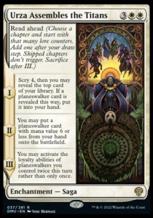 Urza Assembles the Titans (Dominaria United) Trading Card