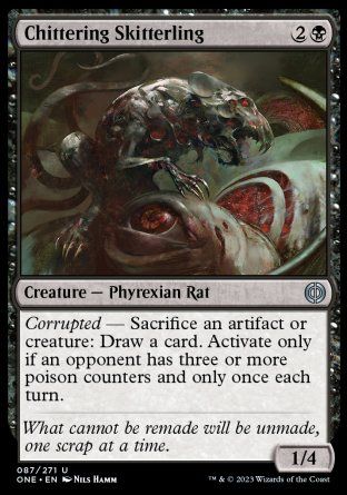 Chittering Skitterling (Phyrexia: All Will Be One) Trading Card