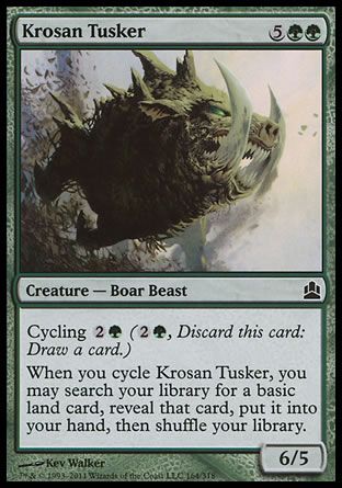 Krosan Tusker (MTG Commander) Trading Card