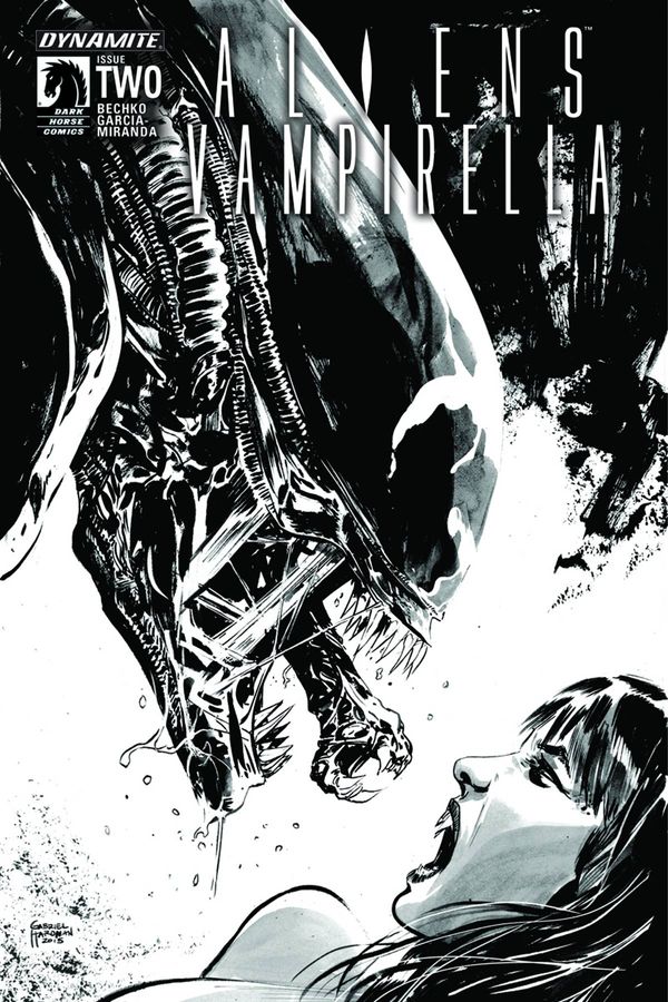 Aliens Vampirella #2 (Cover B 15 Copy Hardman B&amp;amp;amp;w In)