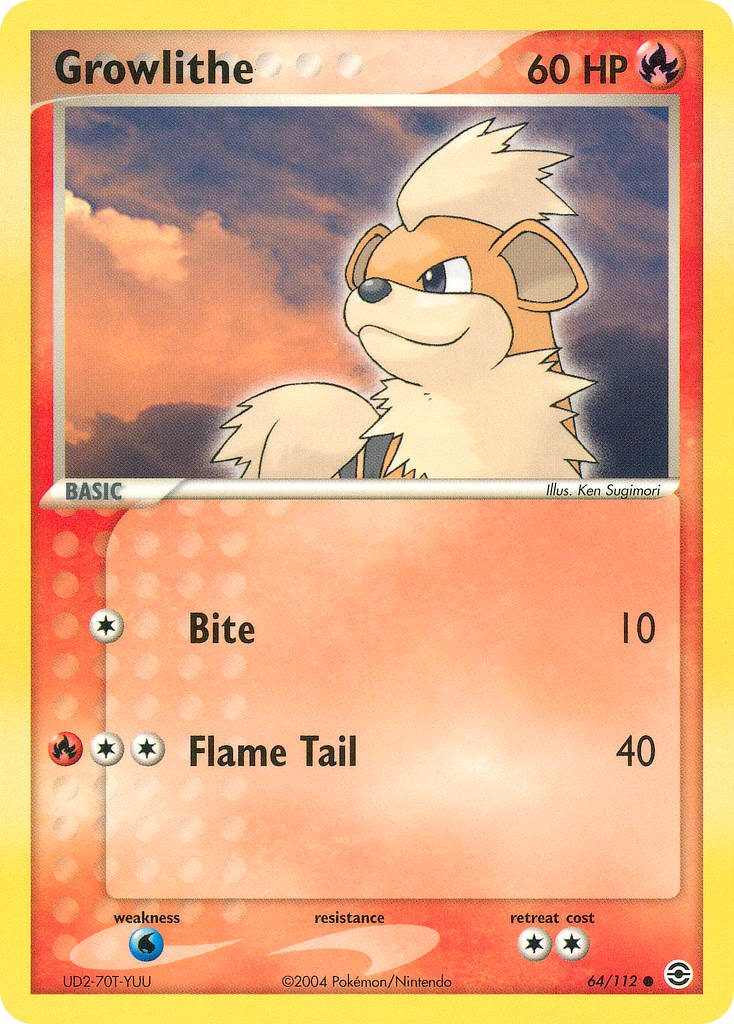 Growlithe (64/112) - FireRed & LeafGreen Pokémon Card