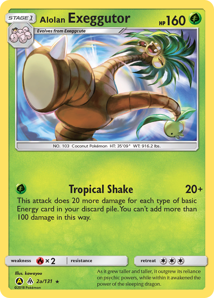 Alolan Exeggutor (2a) - Forbidden Light Pokémon Card