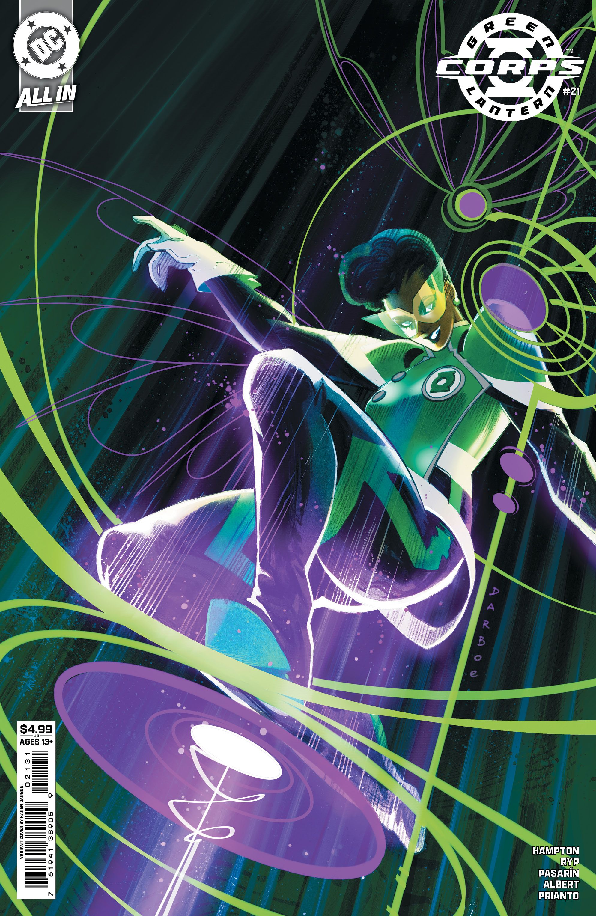 Green Lantern Corps #21 (Cvr C Karen Darboe Card Stock Variant) Comic