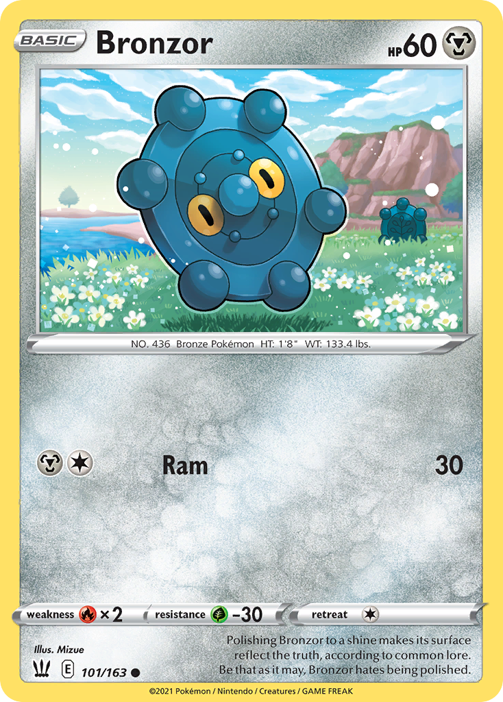 Bronzor (101/163) - Battle Styles Pokémon Card