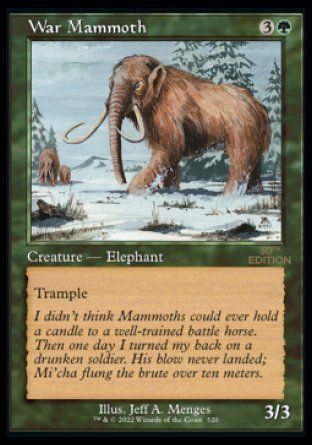 War Mammoth (Magic 30th Anniversary Edition - Old Frame) Trading Card