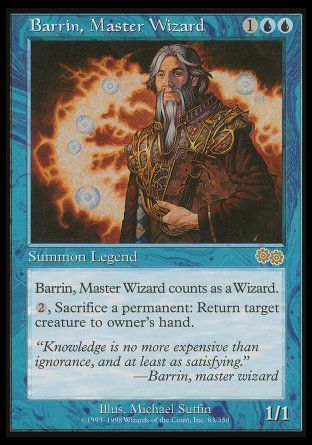 Barrin, Master Wizard (Urza's Saga) Trading Card