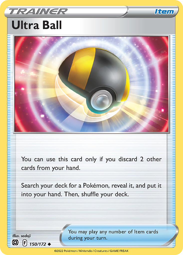 Ultra Ball (Trainer: Item) (150/172) - Brilliant Stars Pokémon Card