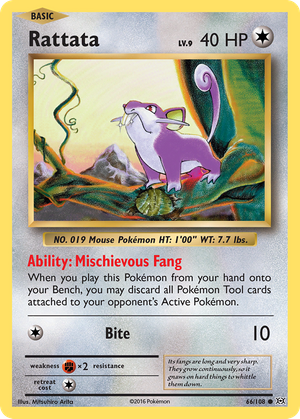 Rattata (66/108) - Evolutions (Reverse Holo)