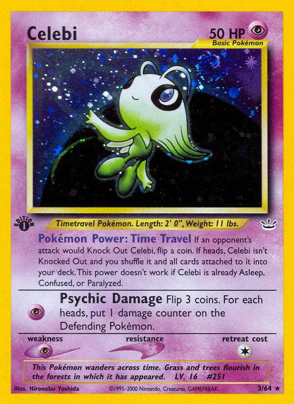 Celebi (3/64) - Neo Revelation Pokémon Card