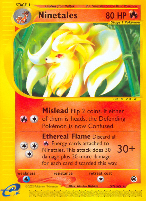 Ninetales (57/165) - Expedition Base Set Pokémon Card