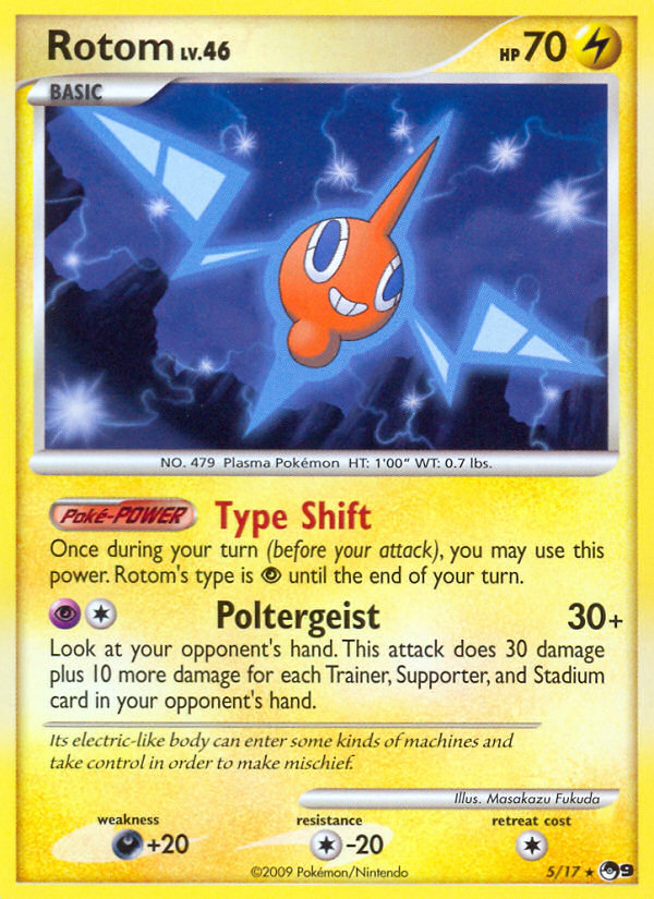 Rotom (5/17) - POP Series 9 Pokémon Card