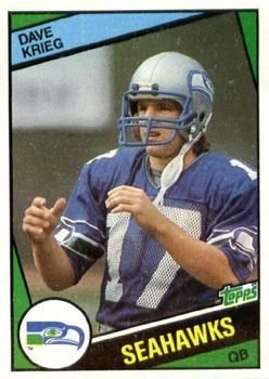 Dave Krieg 1984 Topps #195 Sports Card