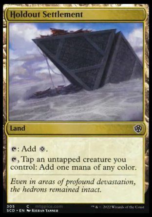 Holdout Settlement (Starter Commander Decks) Trading Card